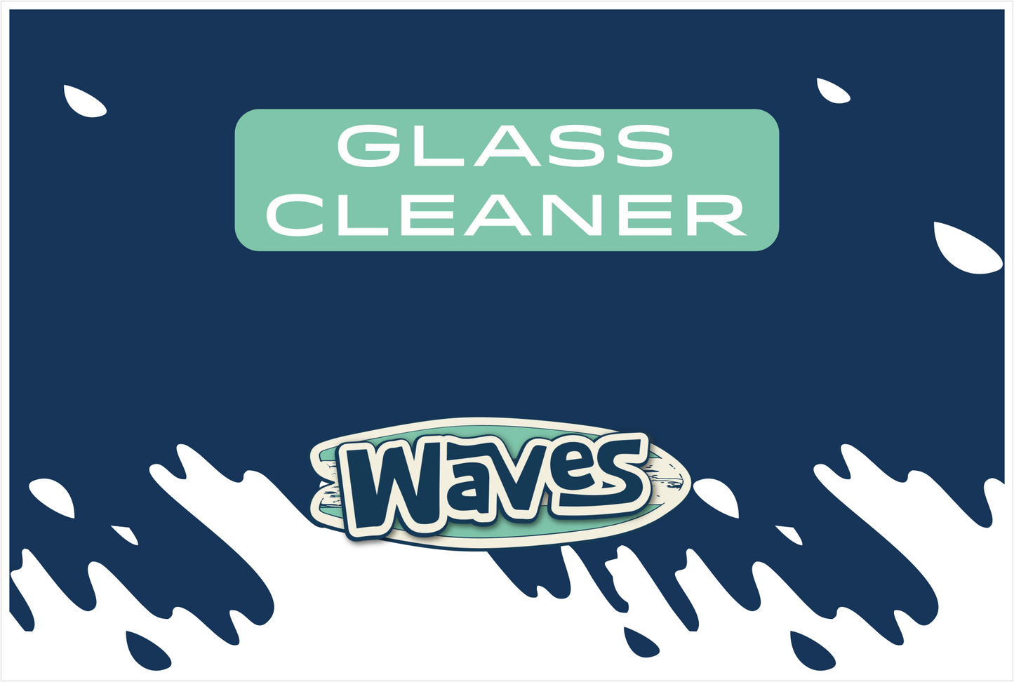 Waves Car Wash - 32oz Bottle Labels