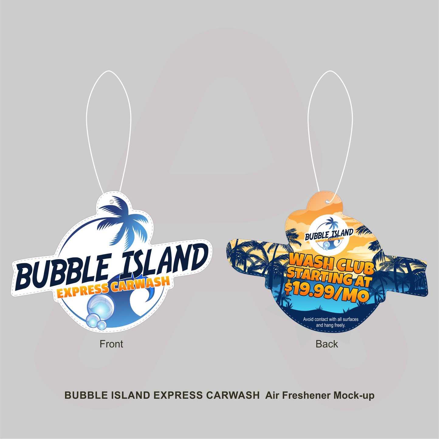 Bubble Island Express Car Wash - Air Fresheners