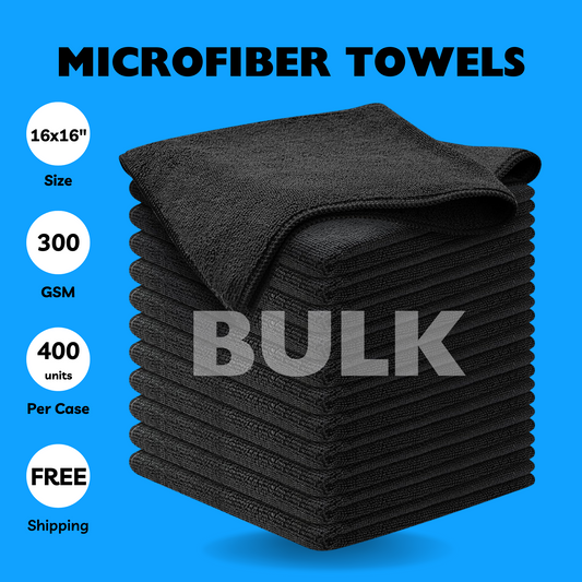 👀 BULK Black Microfiber Towels 6,000 units ($0.35 per unit ) 👀