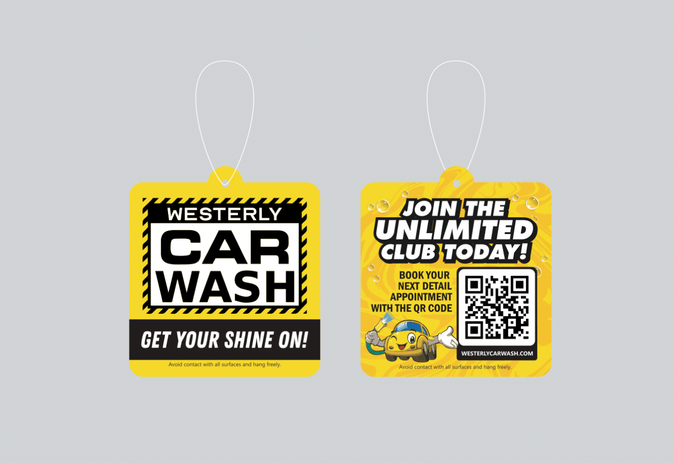 Westerly Car Wash - Air Fresheners - Updated Design