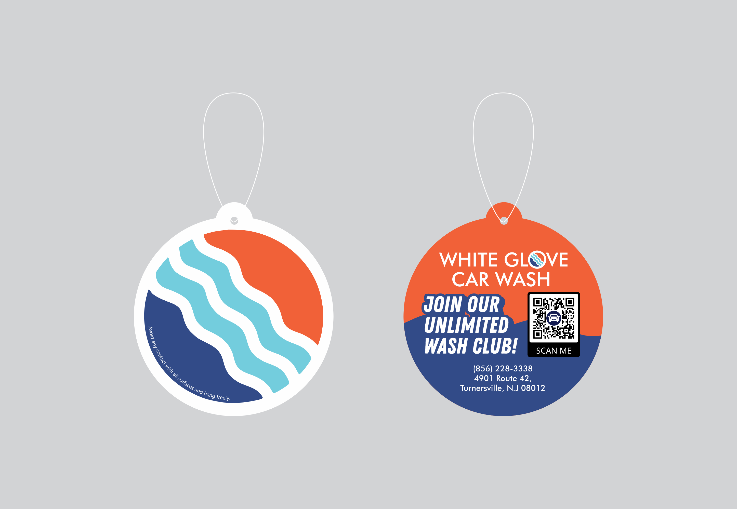 White Glove Car Wash Air Freshener Marketing